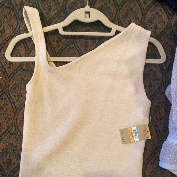 LIGHT PINK one shoulder Rachel Roy pink knit dress size small. - Picture 4 of 4